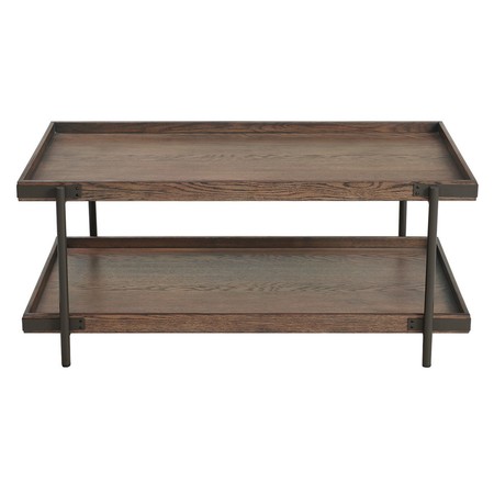 ALATERRE FURNITURE 42 X 26 X 18, Oak Top, Rustic Brown ANKY11RBG